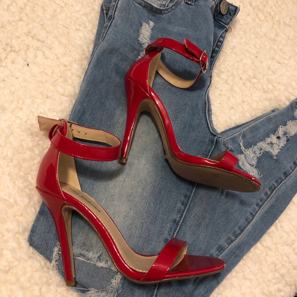 Call It Spring Red Heels Size 5 - image 1